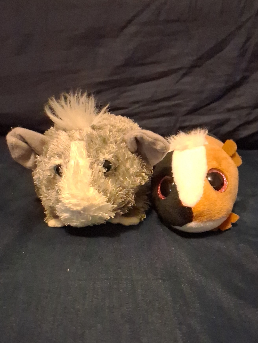 Ty Guinea Pig/ Hamster Pair, Soft With Pretty Eyes